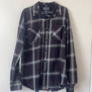 American Rag men’s size large plaid button up flannel
